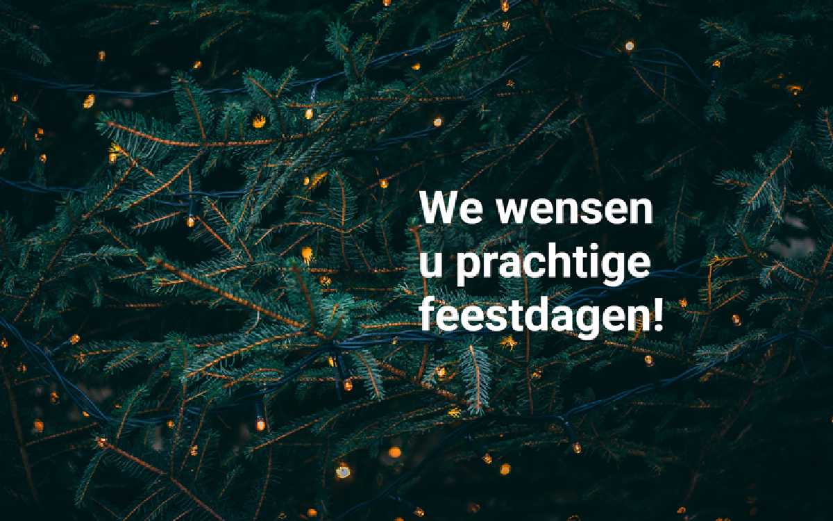 We wensen u prachtige feestdagen!