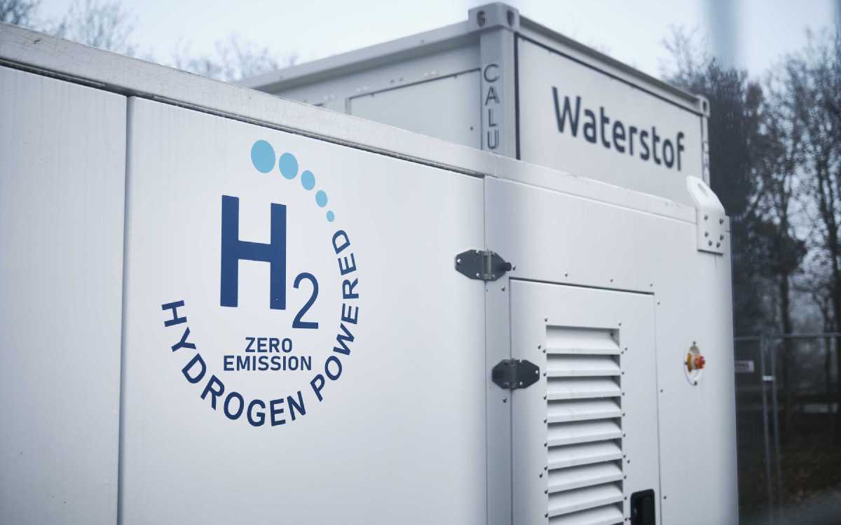 Test met brandstofcel op waterstofgas